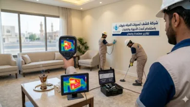 شركة سرعة الحلول لكشف تسربات المياه